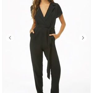 Jumpsuit Short Sleeve Tie NWT